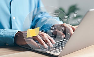 Managing files online document databases. Record keeping database technology File Access.