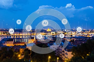 Managing a smart city with artificial intelligence