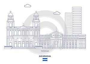 Managua City Skyline, Nicaragua