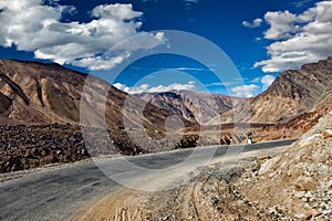 Manali-Leh road in Himalayas photo