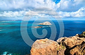 Manana and Kaohikaipu Islands in Hawaii photo