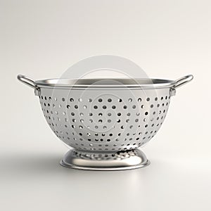 Manapunk-inspired Silver Colander 3d Render With Creative Commons Attribution