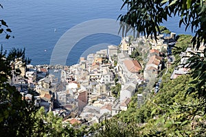 Manarola, Cinque Terre looking down to village