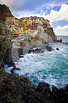 Manarola fisherman village in Cinque Terre, Italy