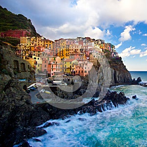 Manarola fisherman village in Cinque Terre, Italy