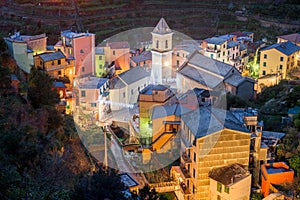 Manarola, Italy in the Cinque Terre Region