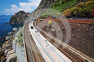Manarola railway station, Cinque Terre photo