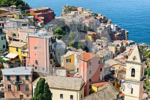 Manarola town in Cinque Terre, Liguria, Italy