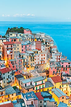 Manarola Village, Cinque Terre Coast of Italy