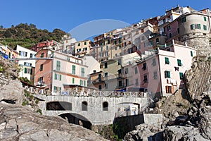 Manarola village , Cinque Terre, Italy.