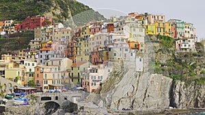 Manarola Village, Cinque Terre Italy beautiful Sunset