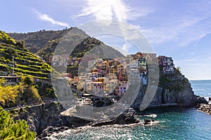 Manarola Village, one of the Cinque Terre small towns in Italy