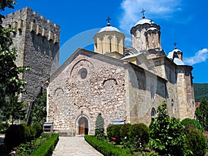 Manasija Monastery in Serbia photo