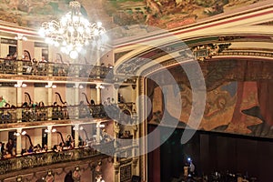 People visit a concert in Teatro Amazonas photo