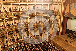 People visit a concert in Teatro Amazonas photo