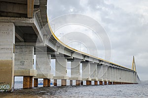 Manaus-Iranduba bridge over Negro river.