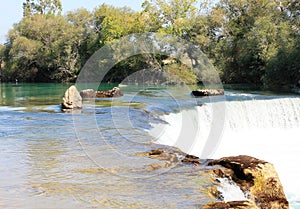 Manavgat Waterfall is located 3 kilometers from Side