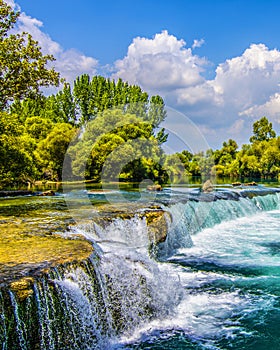 Manavgat Waterfall in Turkey.