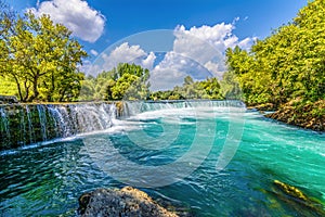 Manavgat Waterfall in Turkey.