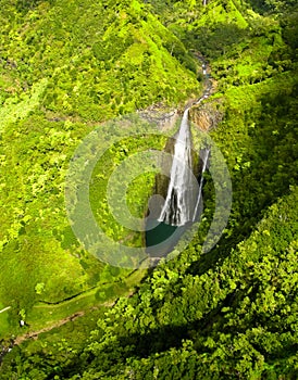 Manawaiopuna Falls in Kauai