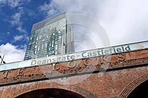 Beetham Tower, aka Hilton Tower in the city of Manchester, Greater Manchester, England