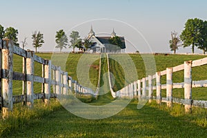 Manchester Farm in Lexington Kentucky at sunrise