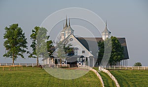 Manchester Farm in Lexington Kentucky at sunrise photo