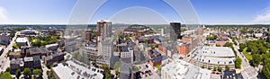 Manchester downtown aerial view, NH, USA photo