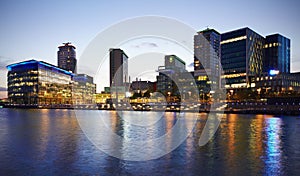 Manchester, UK - 4 May 2017: BBC Media City Buildings In Manchester