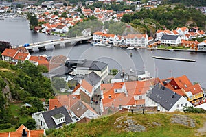 Mandal town, Norway photo