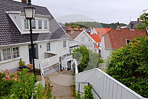 Mandal town in Norway photo