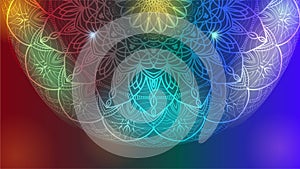 Abstract mandala graphic design. Vector background for yoga, meditation poster. Vector