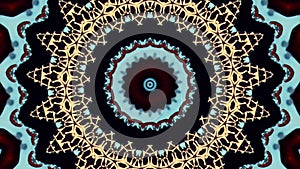 Mandala abstract background, meditation magic ornate. Spiritual movement. Cosmic chakra. High quality 4k footage.