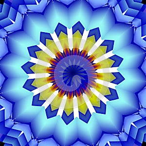 Mandala abstract blurred image