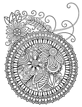 Mandala adult coloring pages