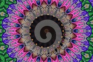 Mandala art, geometrical kaleidoscope arrangement Mandala wallpaper background