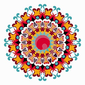 Mandala. beautiful Vintage elements. vector illustration