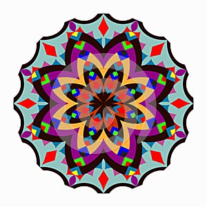 Mandala. beautiful Vintage elements. vector illustration