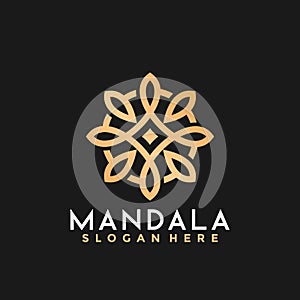 Mandala Beauty Spa logo Design vector illustration, Exclusive Logos Designs