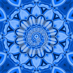 Mandala `Blue Tear`