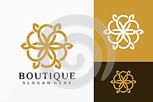 Mandala Boutique Logo Vector Design. Abstract emblem, designs concept, logos, logotype element for template