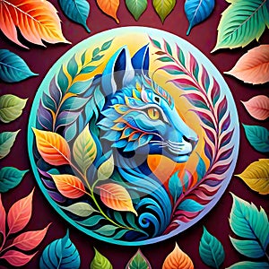 Mandala circle ceremonial spirit animal life