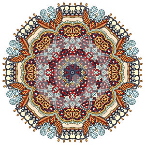 Mandala, circle decorative spiritual indian symbol of lotus flow