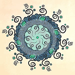 Mandala. Circle ornament.