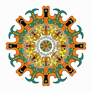 Mandala. colored Vintage decorative elements
