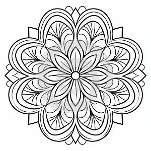 Mandala Coloring Pages: Clean And Simple Line Art For Relaxation