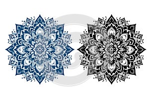 Mandala Design Silhouettte