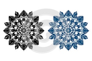 Mandala Design Silhouettte