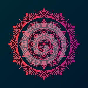 mandala design vector design illustration with floral concept eps file