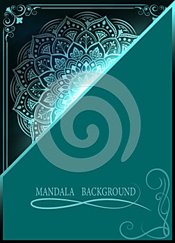 Mandala on detonation background